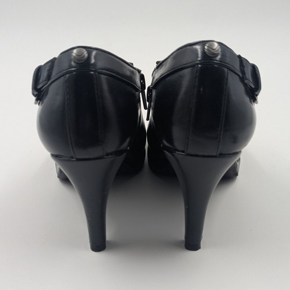 Life Stride Women's Black Leather Pump Booties | Size 7.5M - Picture 3 of 6